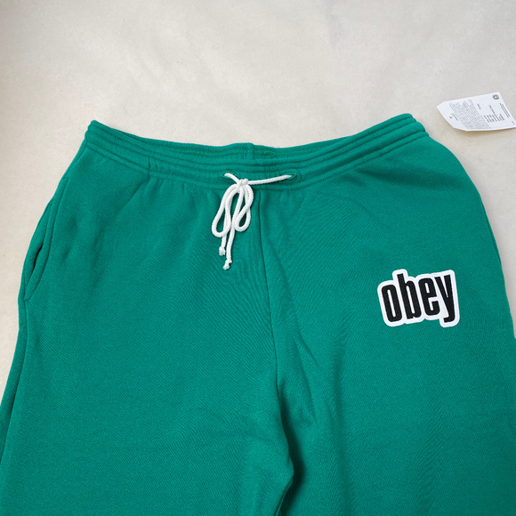 Obey Sweatpants "Obey 1990" Avocado Green NWT - Picture 4 of 5